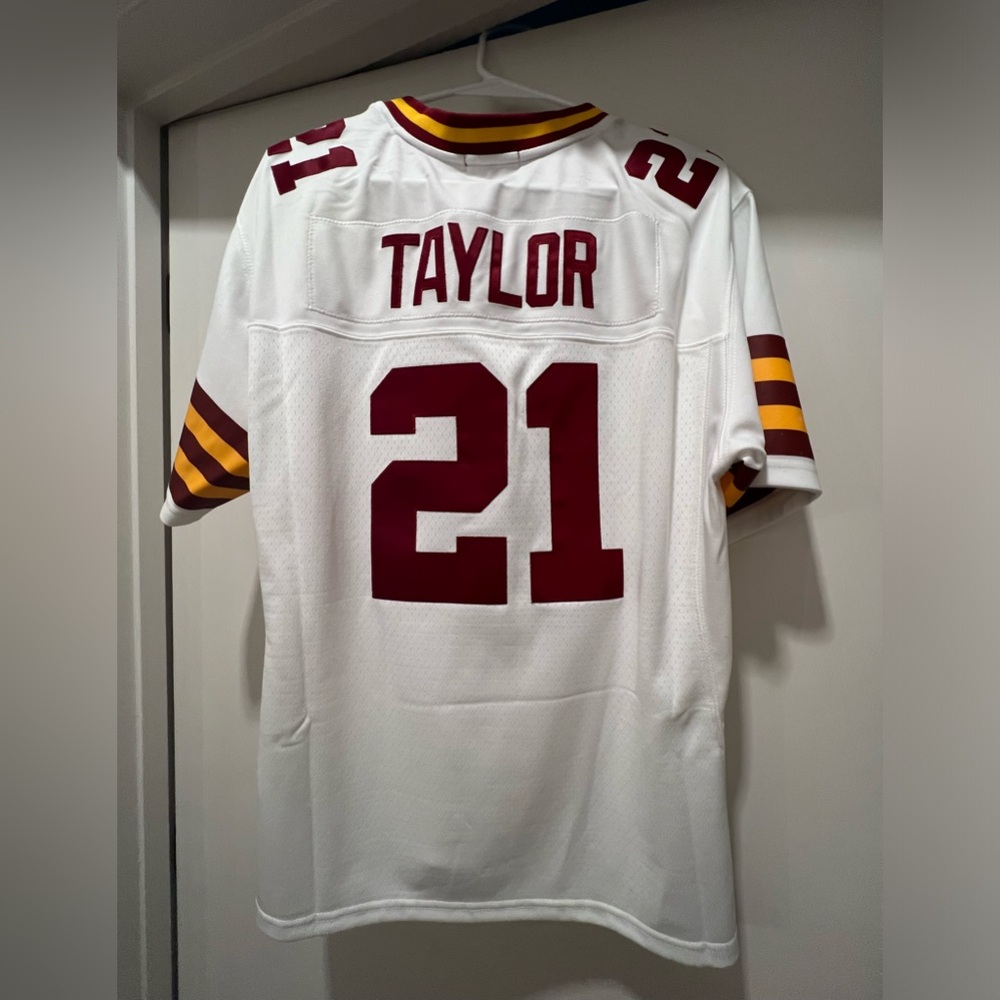 Sean Taylor throwback stitched jersey - never worn. Women’s large